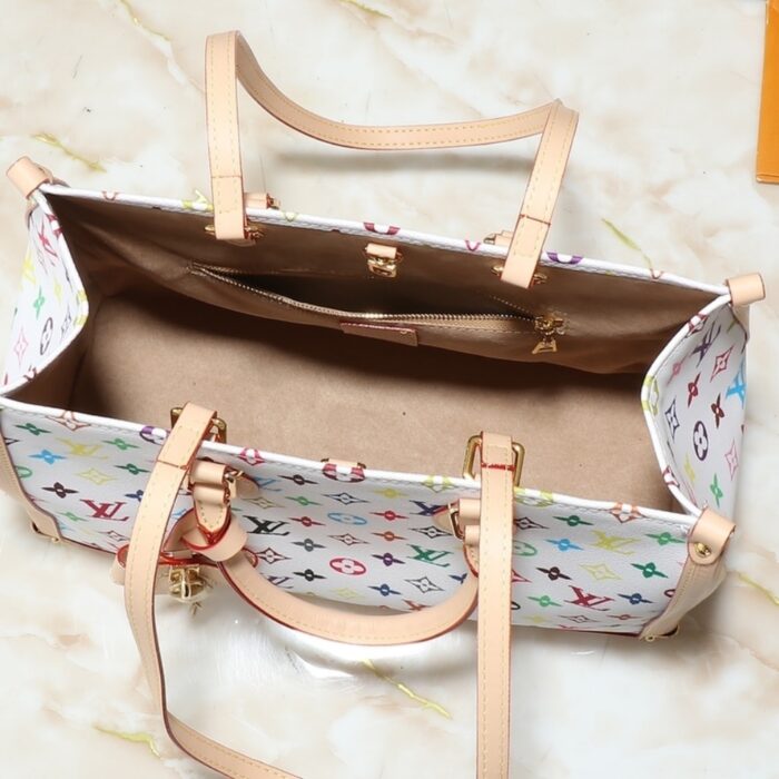 Louis Vuitton x Murakami Onthego MM Monogram White 35cm M13079 - Image 5