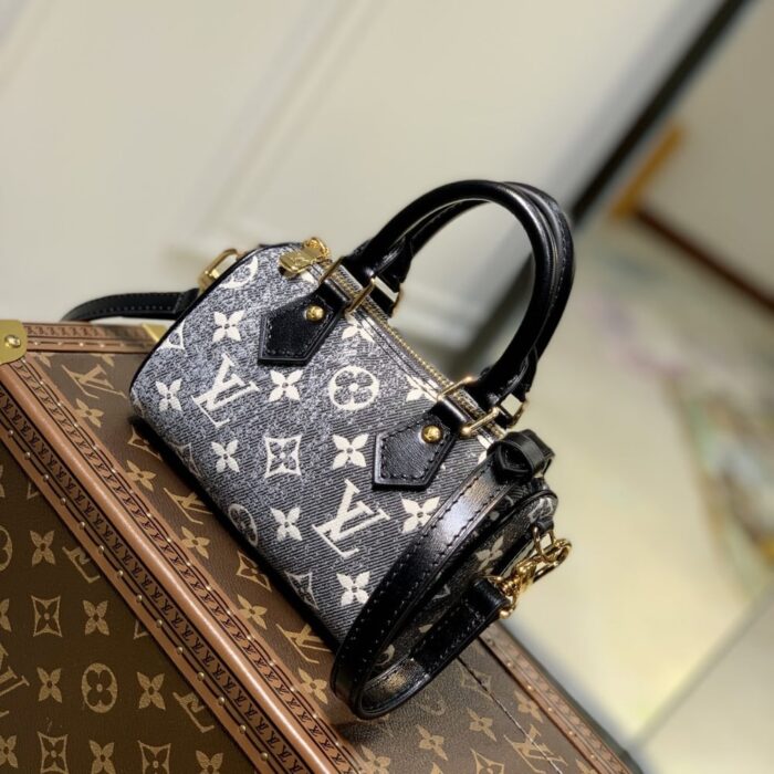 Louis Vuitton Nano Speedy Monogram in Denim 16cm - Image 7