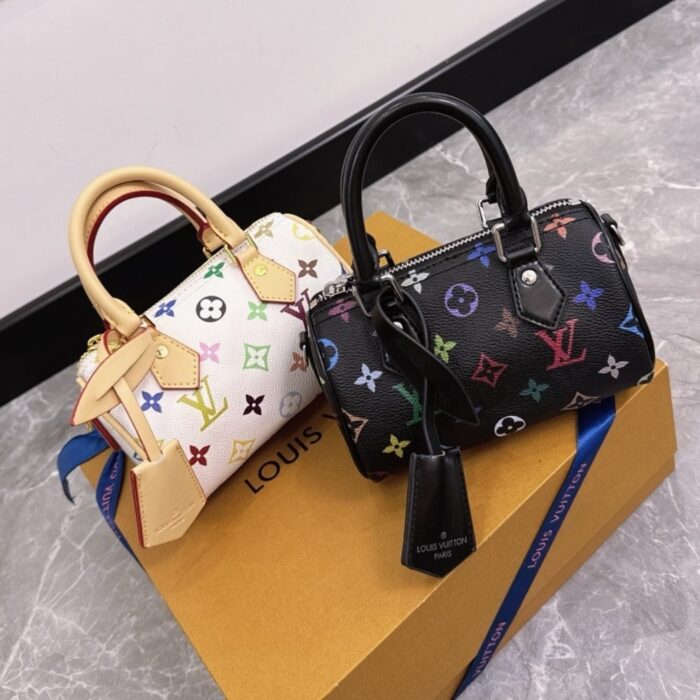 Louis Vuitton X Takashi Murakami Nano Speedy White Multicolored 16cm M13391 - Image 5