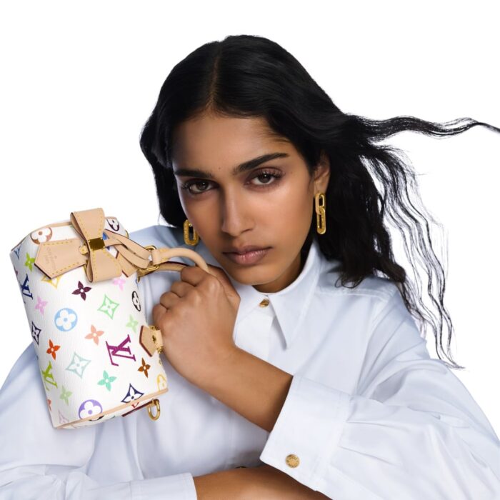 Louis Vuitton X Takashi Murakami Nano Speedy White Multicolored 16cm M13391 - Image 6