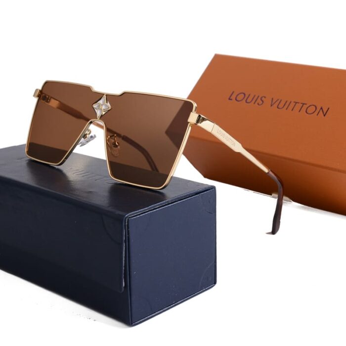 Louis Vuitton Cyclone Metal Sunglasses Gold - Image 3