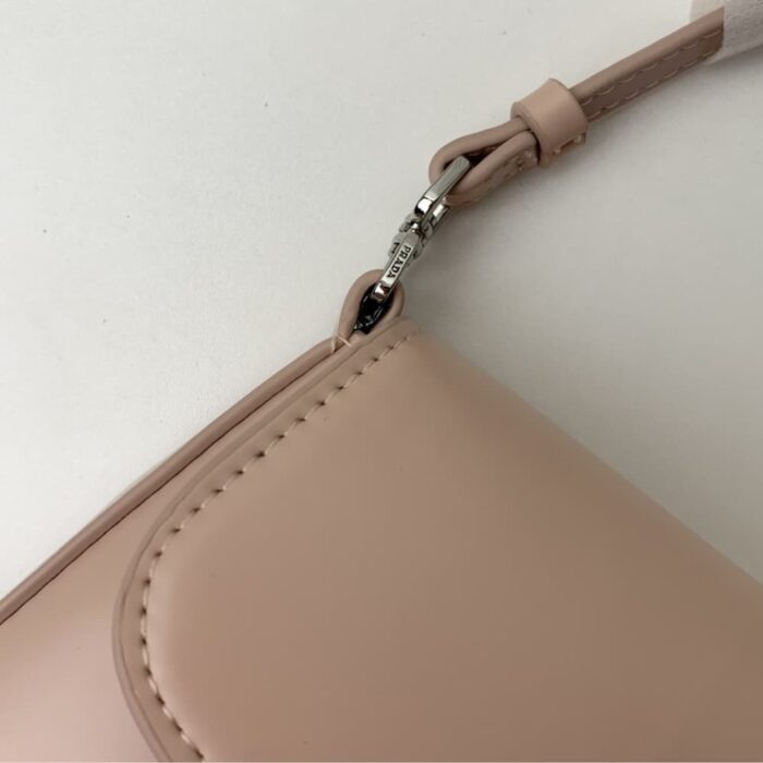 Prada Cleo Brushed Leather Pink 22 Cm - Image 2