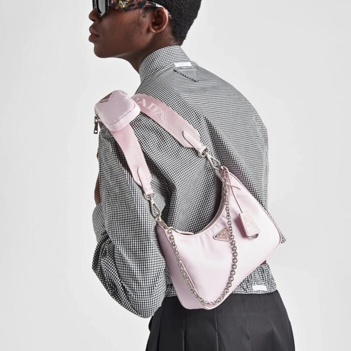 Prada Re Edition 2005 Re Nylon Pink 25Cm - Image 6