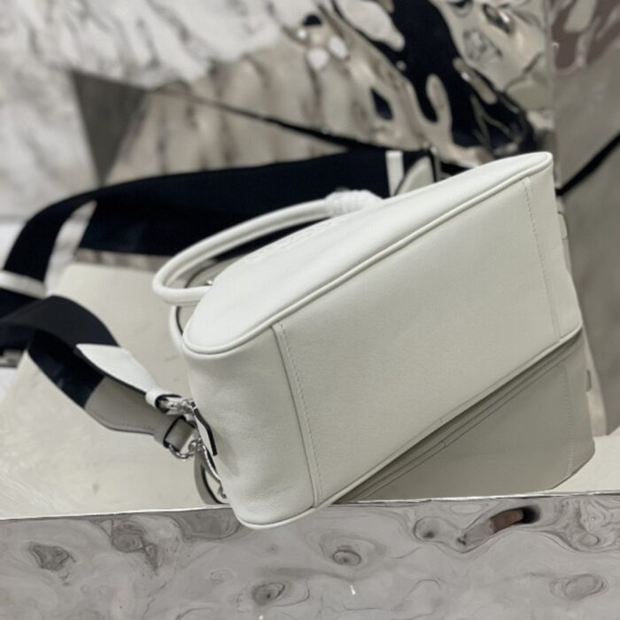 Prada Triangle Leather Bag White 25Cm - Image 3