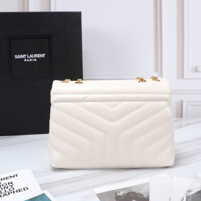 Saint Laurent Loulou Small White 25cm - Image 3