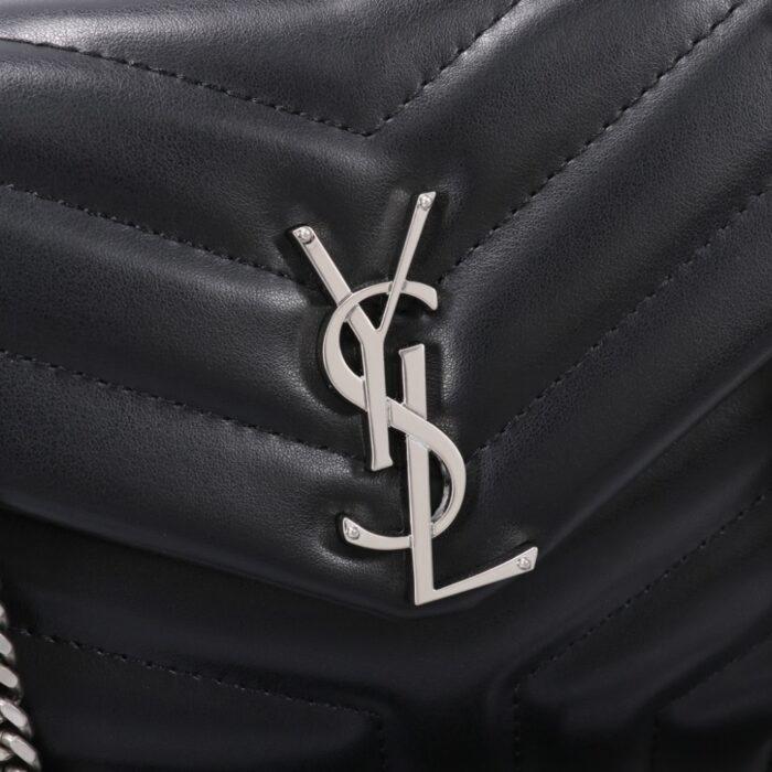 Saint Laurent Loulou Small Black Nickel 25cm - Image 3