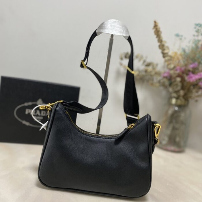 Prada Re Edition 2005 Saffiano Black 22Cm - Image 3