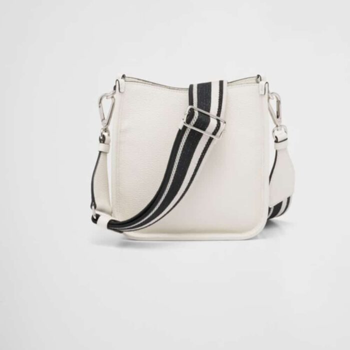 Prada Leather Shoulder Bag White 20Cm - Image 4