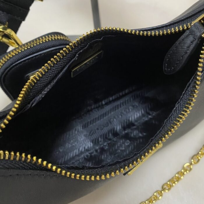 Prada Re Edition 2005 Saffiano Black 22Cm - Image 4