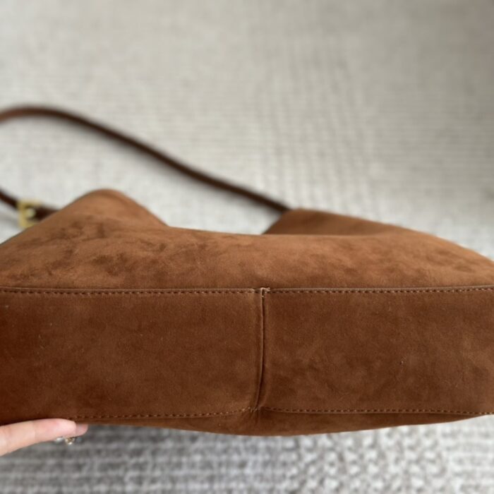 Prada Suede Leather Hobo Bag 34cm - Image 5