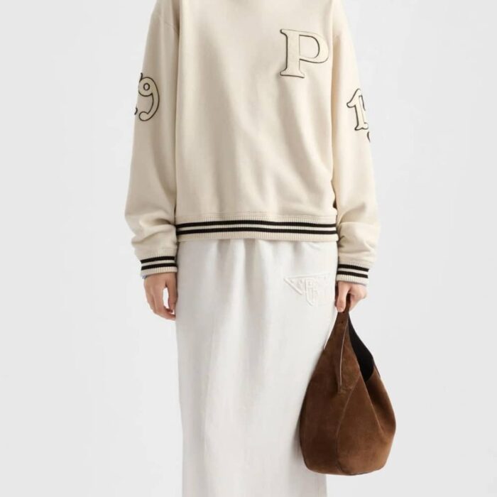Prada Suede Leather Hobo Bag 34cm - Image 7