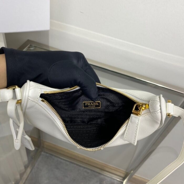 Prada Re-Edition Saffiano White 22cm - Image 2