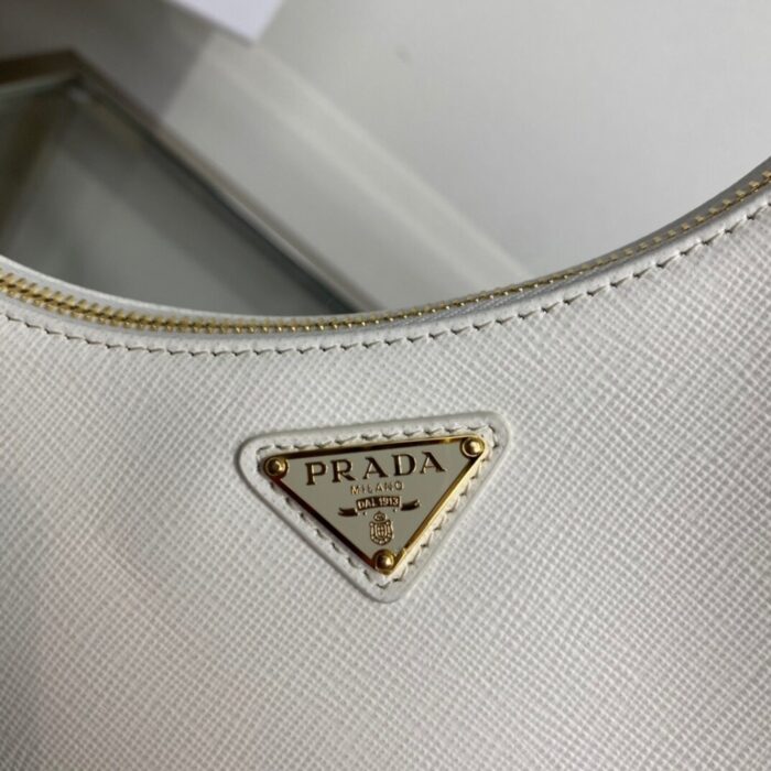Prada Re-Edition Saffiano White 22cm - Image 5