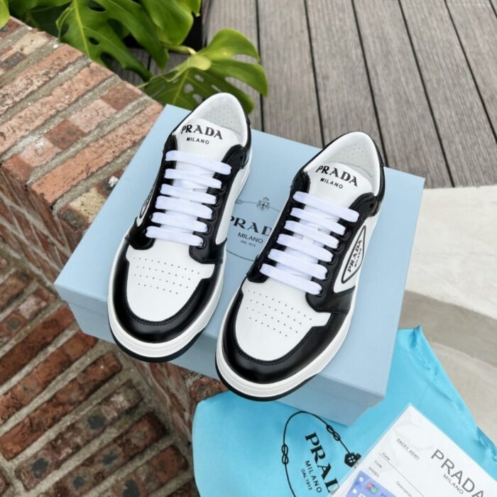 Prada New Avenue Low Sneakers White Black 2EE363 3LJ6 F0964 - Image 3