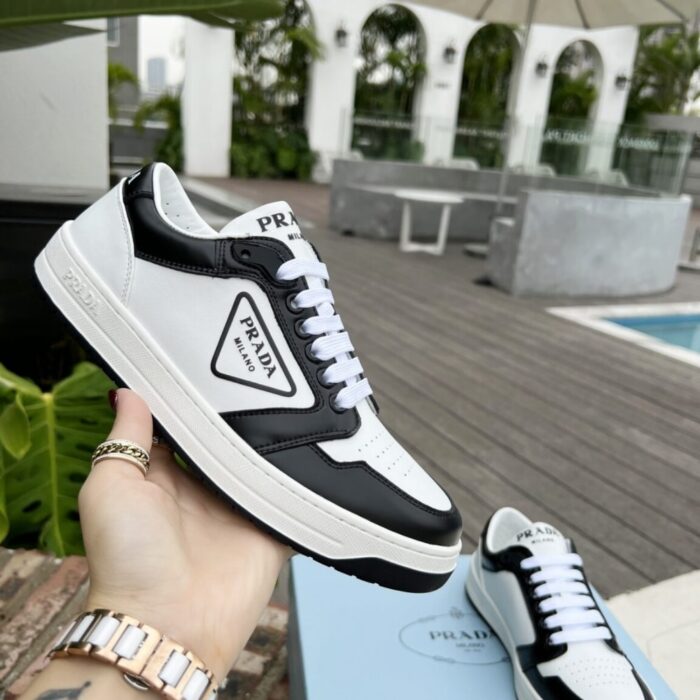 Prada New Avenue Low Sneakers White Black 2EE363 3LJ6 F0964 - Image 5