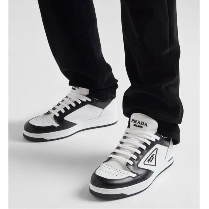Prada New Avenue Low Sneakers White Black 2EE363 3LJ6 F0964 - Image 8