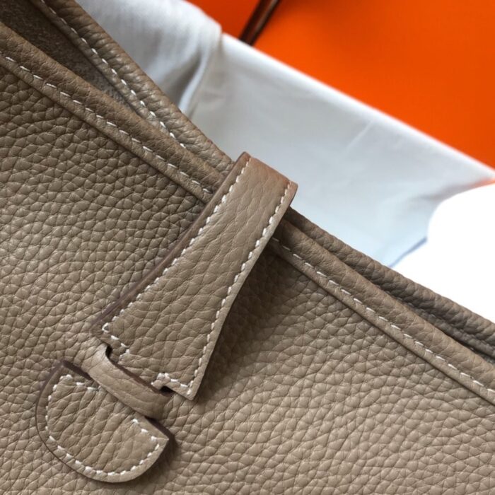 Hermes Clemence Evelyne Pm Etoupe 29cm - Image 7