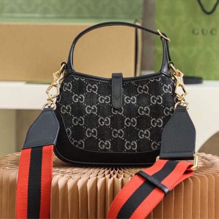 Gucci Jackie 1961 Shoulder Bag Black And Ivory 23cm 685127 UN3AG 1294 - Image 5