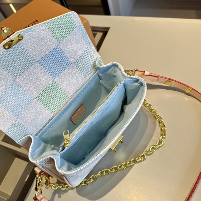 Louis Vuitton Pochette Métis East West Damier Light Blue 21cm N40749 - Image 4