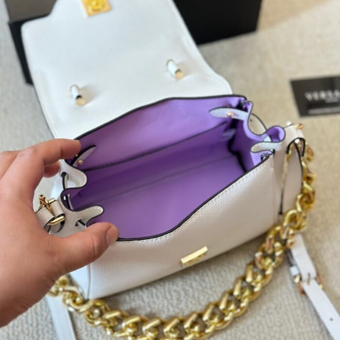 Versace La Medua Small Leather Tote 20cm - Image 7