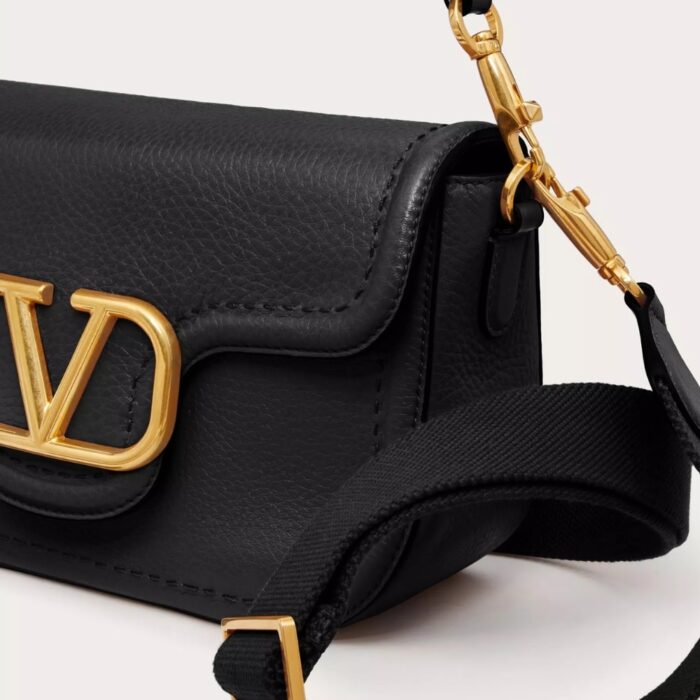 Valentino Garavani Alltime Grainy Leather Black 23cm - Image 5