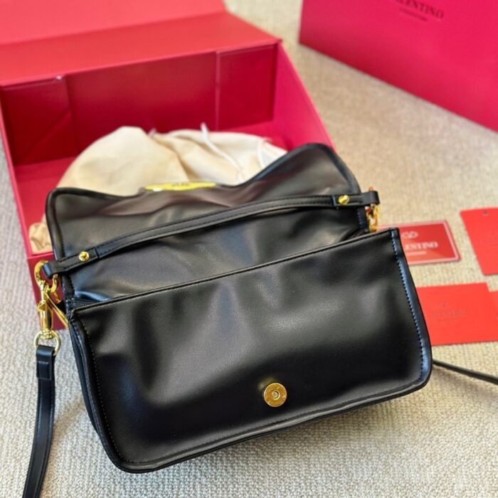 Valentino Garavani Vlogo 1960 Nappa Leather Shoulder Bag Black 28cm - Image 6