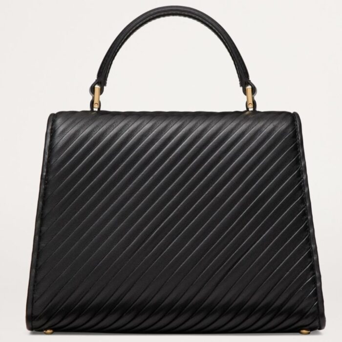 Valentino Garavani Small Leather Vsling Black 20cm - Image 6