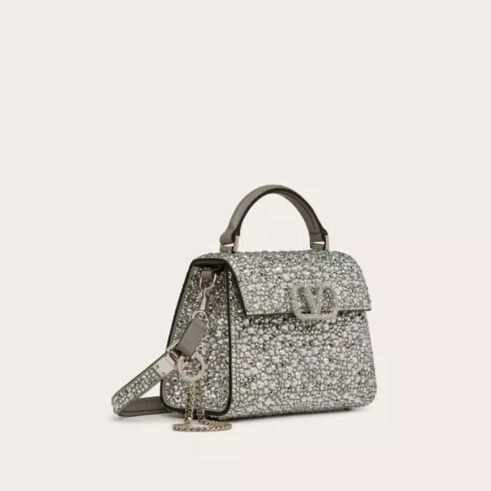 Valentino Vsling Mini Handbag With Sparkling Crystal 19Cm - Image 5