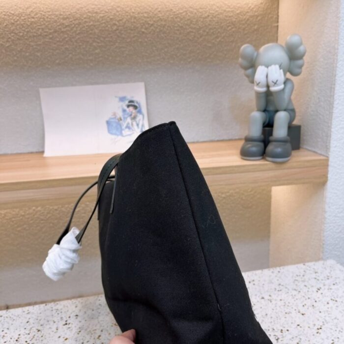 Versace Canvas Tote Bag Black 36cm - Image 4