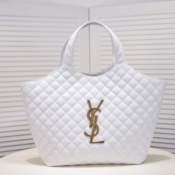 Saint Laurent Icare Maxi Shopping Bag White 58Cm - Image 2