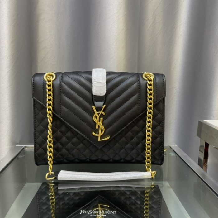Saint Laurent Envelope Medium Black 24Cm - Image 2