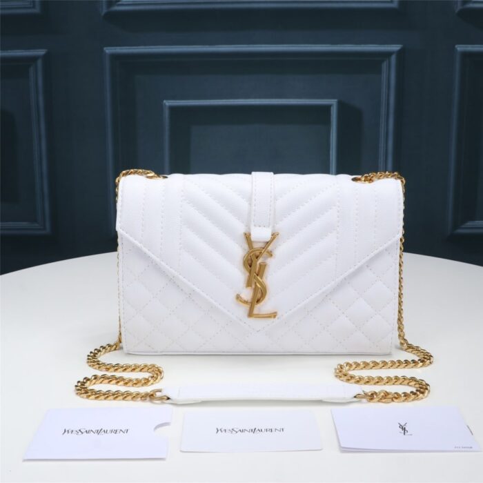 Saint Laurent Envelope Small White 21Cm - Image 2