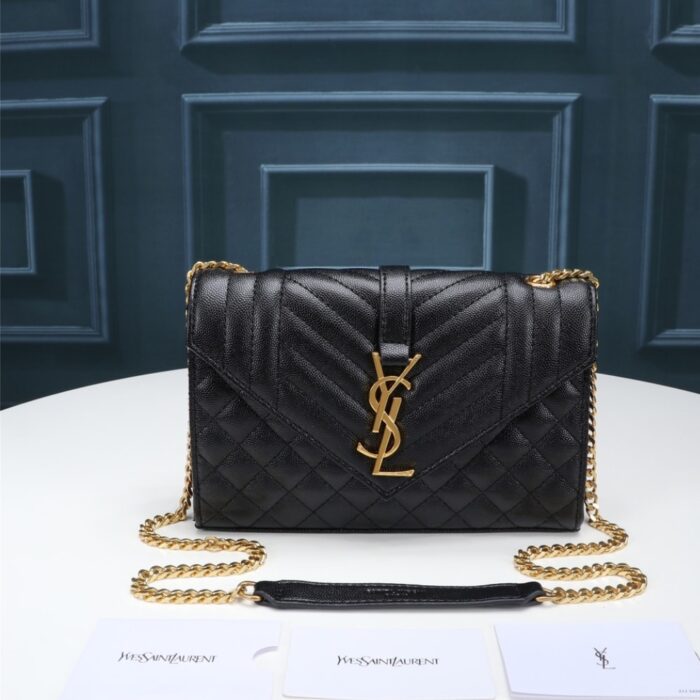 Saint Laurent Envelope Small Black 21Cm - Image 2