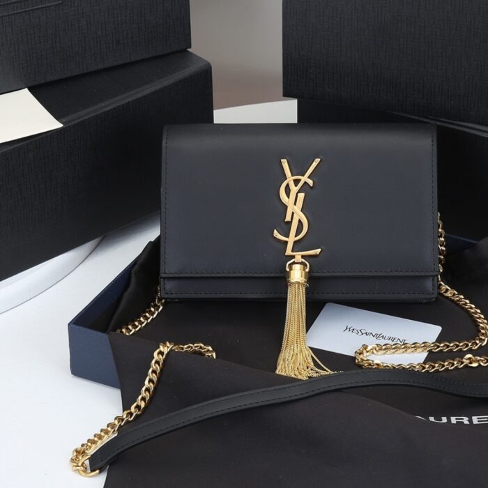 Saint Laurent Kate Small In Grain De Poudre Black 20Cm - Image 2