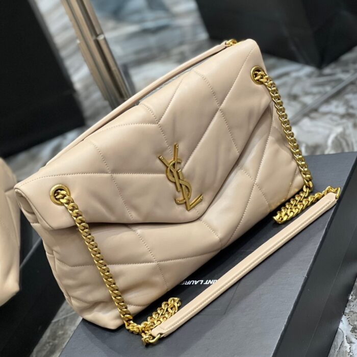 Saint Laurent Puffer Medium Beige 35Cm - Image 3