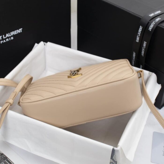 Saint Laurent Lou Camera Bag Dark Beige 23Cm - Image 3