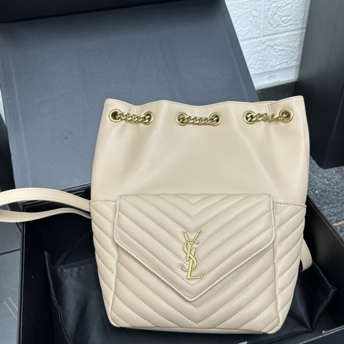 Saint Laurent Mini Joe Bag In Cream 19Cm - Image 3