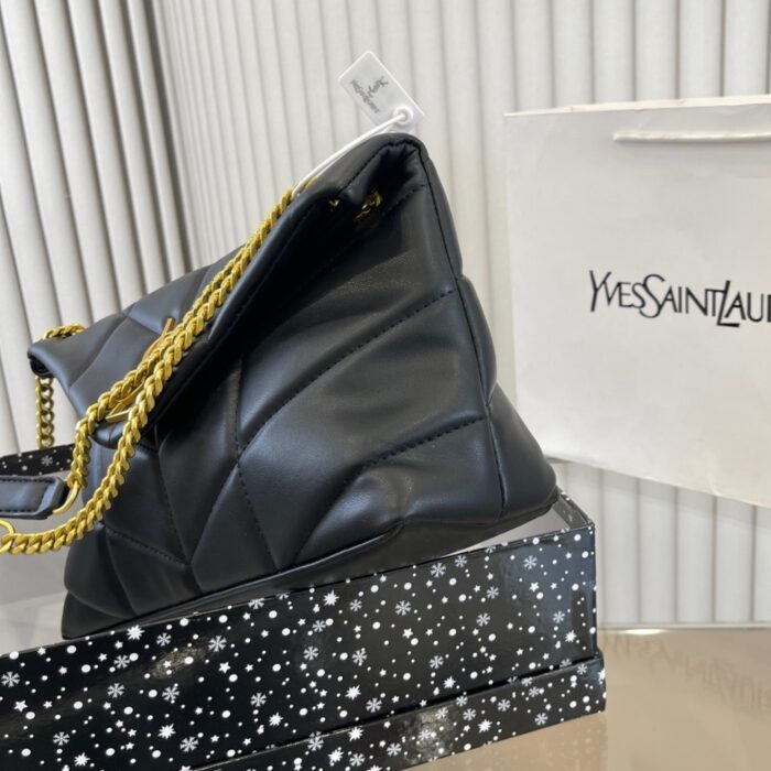 Saint Laurent Puffer Small Black 28cm 5774761el071000 - Image 5