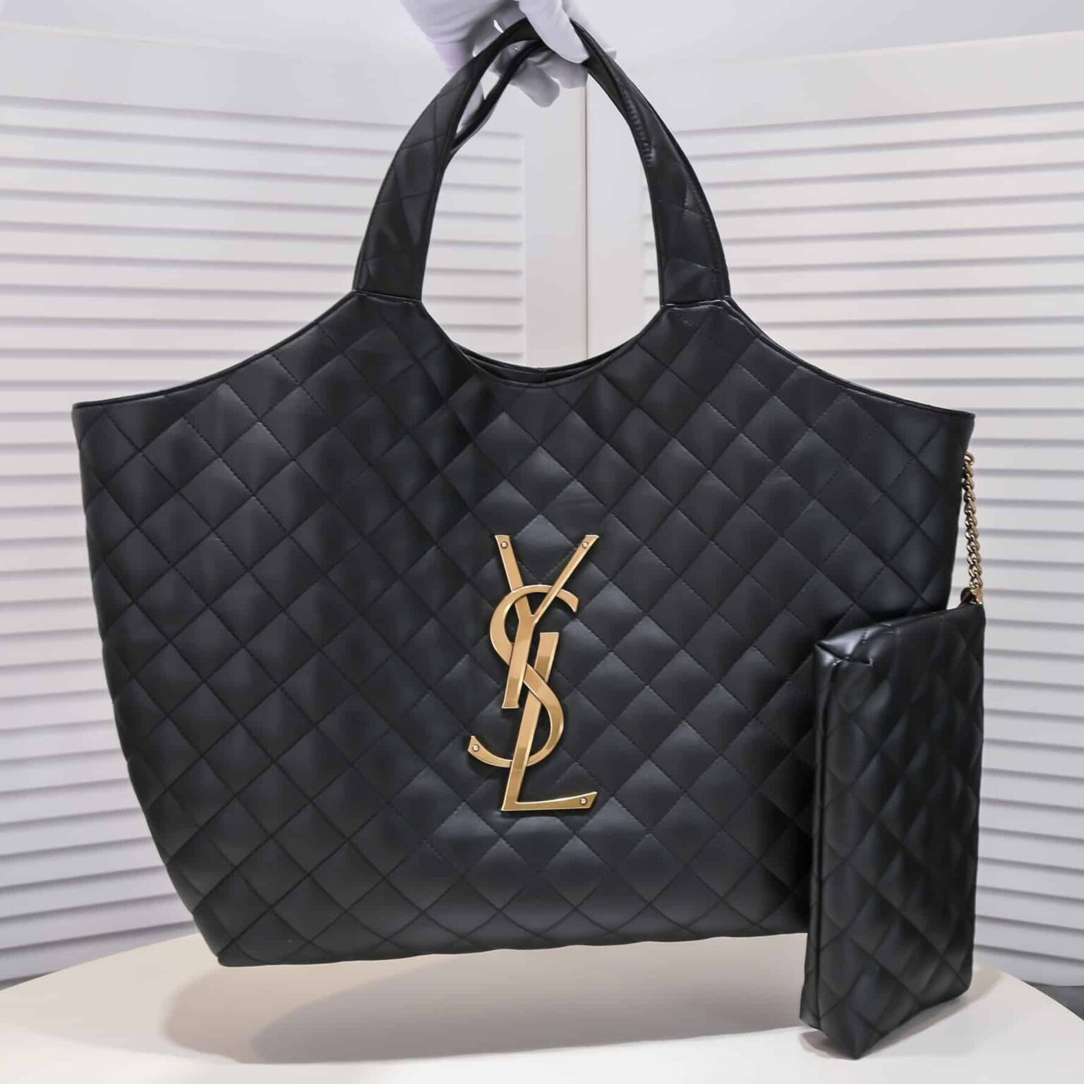 Saint Laurent Icare Maxi Shopping Bag Black 58cm - Image 5
