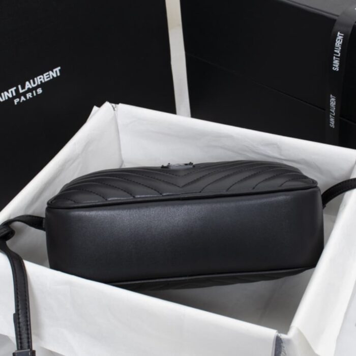 Saint Laurent Lou Camera Bag Matte Black Metal 23Cm - Image 6