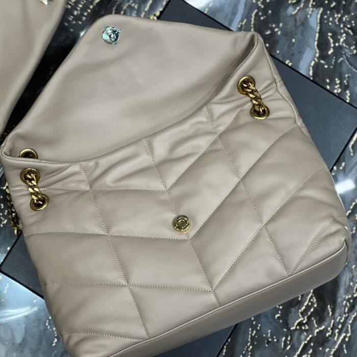 Saint Laurent Puffer Medium Beige 35Cm - Image 7