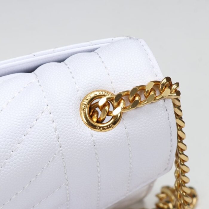 Saint Laurent Envelope Small White 21Cm - Image 6