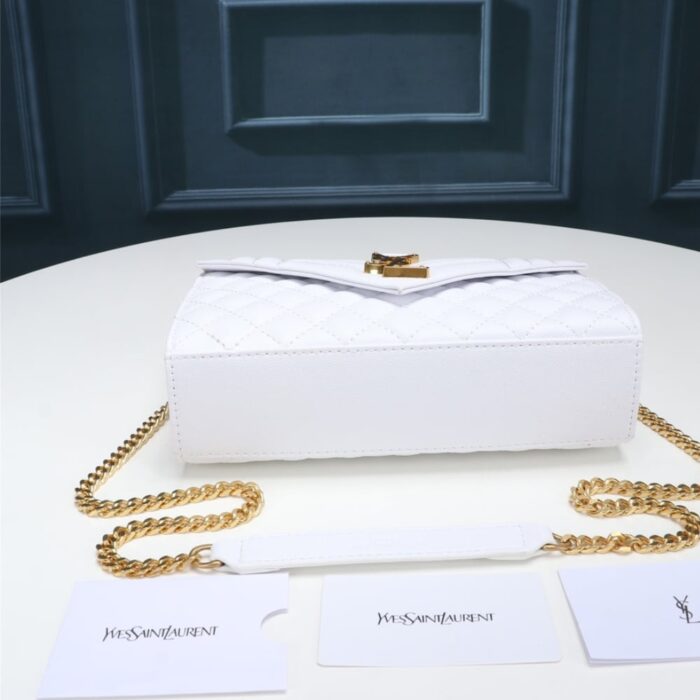 Saint Laurent Envelope Small White 21Cm - Image 8