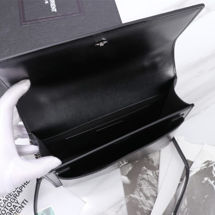 Saint Laurent Sunset Medium Mirror Effect Black 25Cm - Image 8