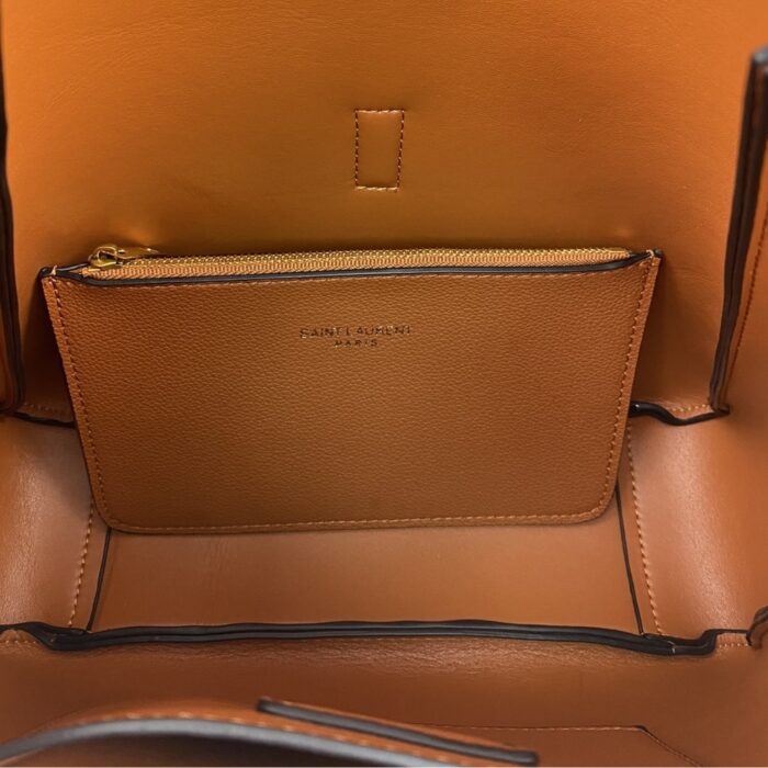 Saint Laurent Le 5 À 7 Supple Large Orange 27cm - Image 7