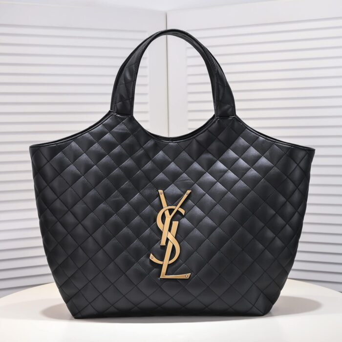 Saint Laurent Icare Maxi Shopping Bag Black 58cm - Image 2