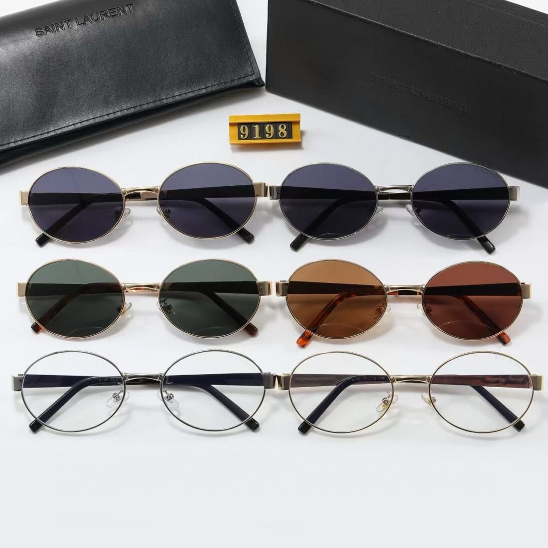 Saint Laurent SL 692 Light Gold And Green 779851Y99028002 - Image 3