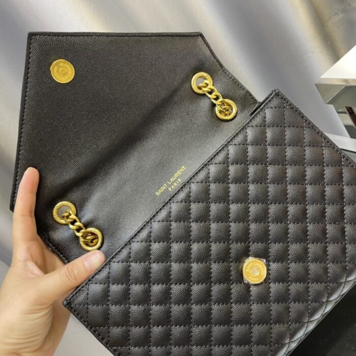 Saint Laurent Envelope Medium Black 24Cm - Image 7
