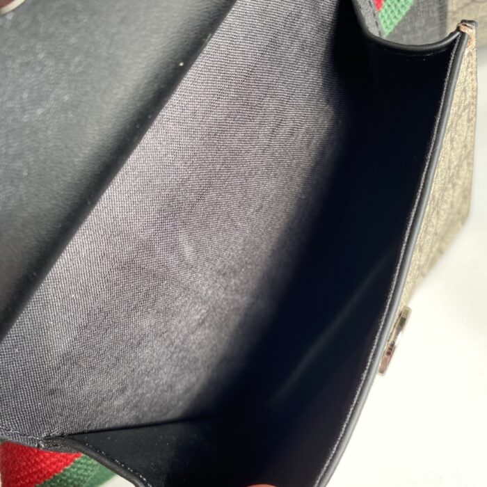 Gucci GG Supreme Web Belt Bag Beige 33cm - Image 7