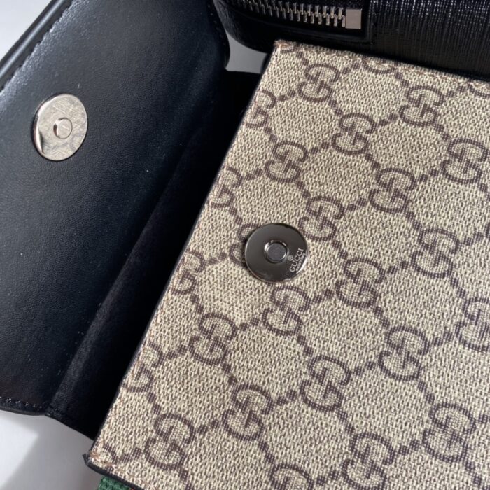 Gucci GG Supreme Web Belt Bag Beige 33cm - Image 9